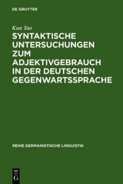 Syntaktische untersuchungen zum adjektivgebrauch in der deutschen gegenwartssprache. - Guía del usuario de peugeot bipper.