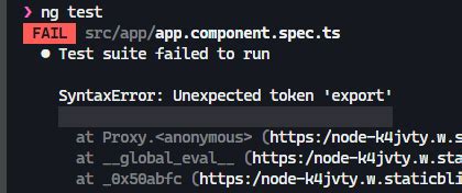Syntaxerror unexpected token export jest angular.  In this blog, we’ll ...