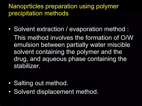 Synthesis of nanoparticles by precipitation method ppt.  A dispersion stabilizer to...