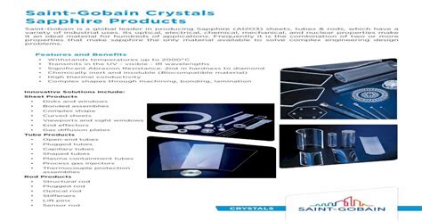 Synthetic Sapphire Crystals - Saint-Gobain