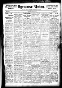 Syracuse Union., September 06, 1912, Page 1, Image 1