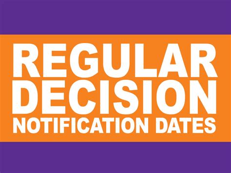 Regular decision notifications are right around the corner! D