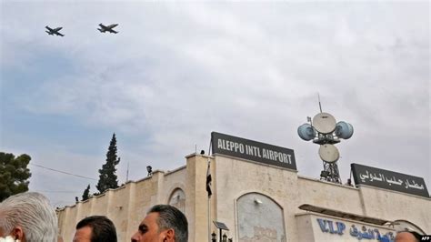 Syria says Israeli airstrikes hit airports in Damascus and Aleppo, damaging their runways