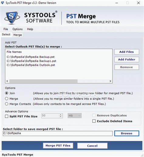 SysTools PST Merge 5.0.0.0 With Crack Download 