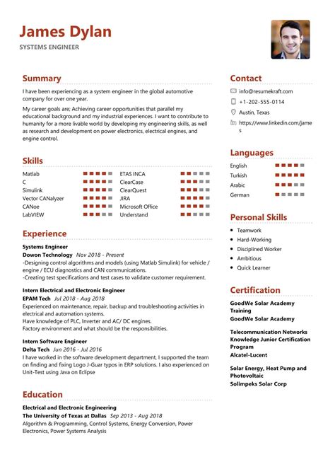 System Engineer Resume