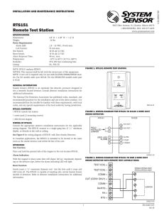 System Sensor Rts151Key Data Sheet Electronic Sensor Blog