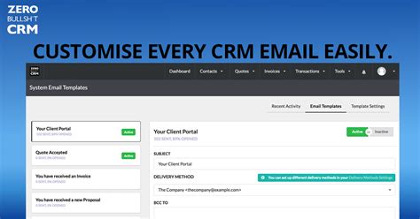 System emails in Zero BS CRM Zero BS CRM