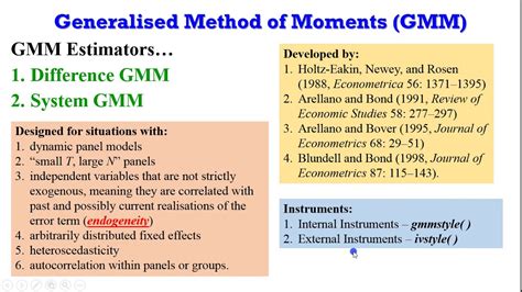 System gmm stata. Learn how Stata makes generalized method of moments est...