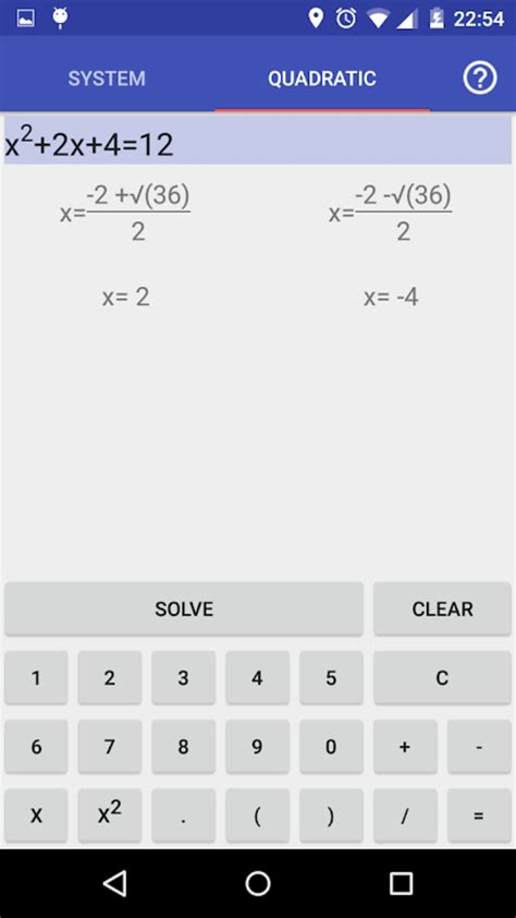 System of equations Solver for Android Download