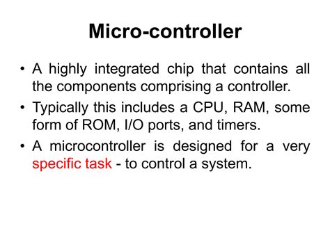 System on chip vs microcontroller.  Microcontrollers typically have under 100 kB o...