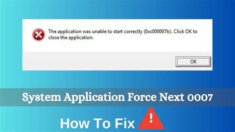 The “system_application_force_next_0007 error” is a common issue that can disrupt your system’s functionality. It typically occurs due to [LSI Keyword: software conflicts] or corrupted files, leading to system instability. Common Causes. Software conflicts; Corrupted system files; Outdated software; Malware or viruses. 