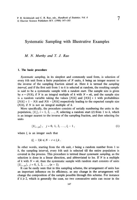 Systematic sampling pdf. .  ...
