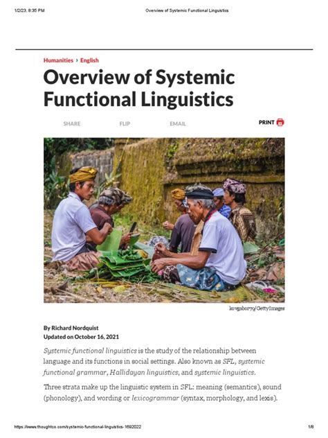 Systemic Functional Linguistics, Cognitive Linguistics and ...