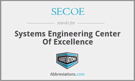 Systems Engineering Center of Excellence (SECOE) SE Goldmine