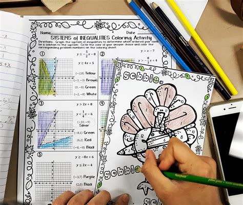 Systems Of Inequalities Coloring Activity Turkey Answer Key Pdf 11/13 - Teachers - Subscribe to MrN 365 and use the coupon code "snow" for 20 percent off the annual price of $49! I have been using them with my students for homework, math centers and even holiday assignments.. 