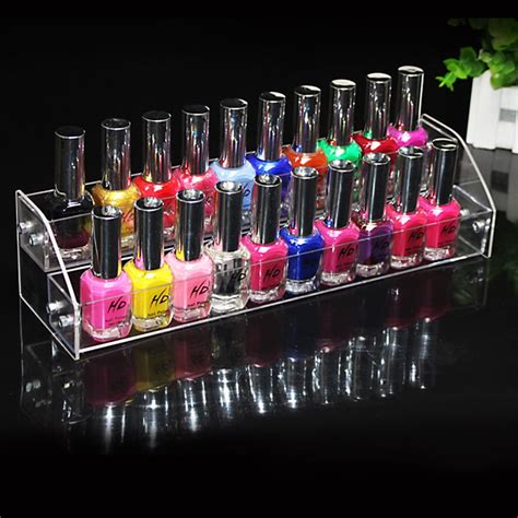 Syuanmuer Nail Polish Rack,Acrylic Makeup Display Stand Rack