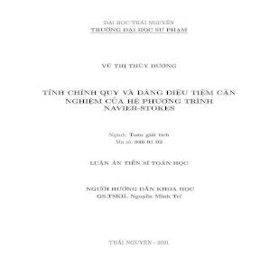 Tính chính quy và dáng điệu tiệm cận nghiệm của hệ phương …