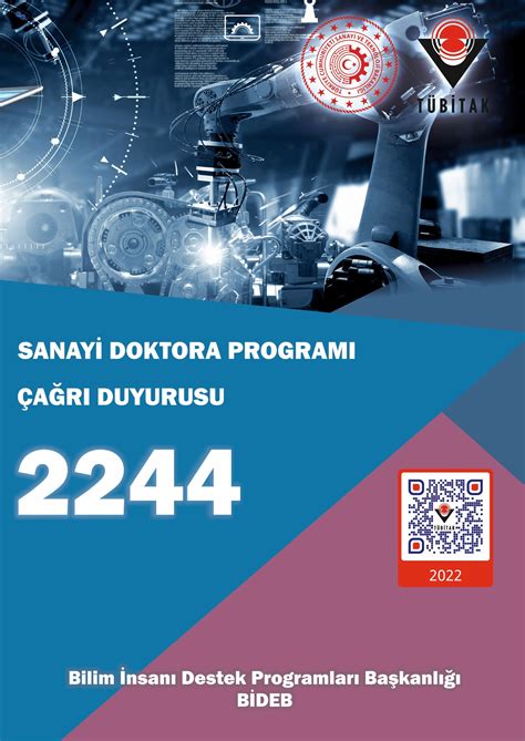 Tübitak 2244 sanayi doktora programı başvuru 2019