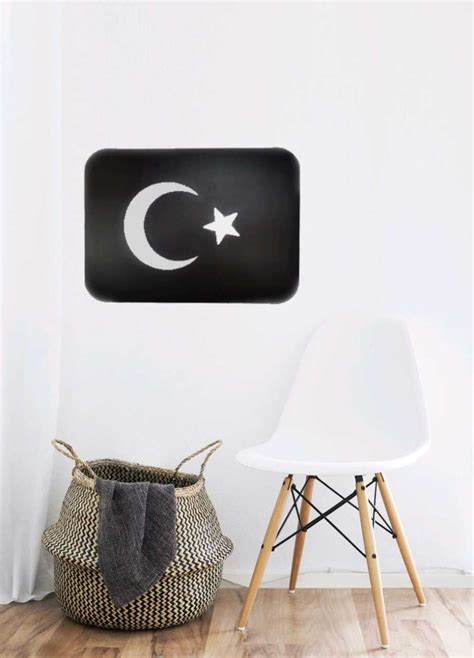 Türk bayrağı duvar tablosu