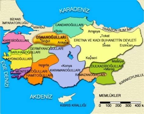 Türk devletleri haritası