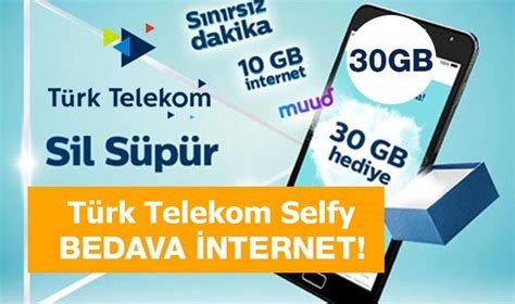 Türk telekom faturalı hatlara bedava internet