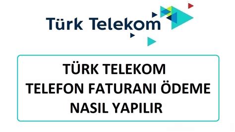Türk telekom telefon borcu ödeme