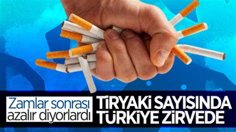 Türkiye dünyada sigara tüketiminde zirvedes