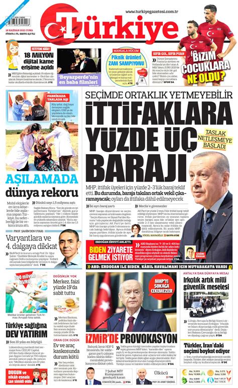 Türkiye gazetesi arşiv