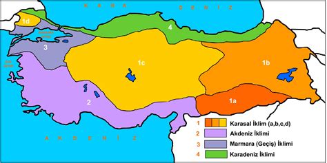 Türkiye nin iklim haritası