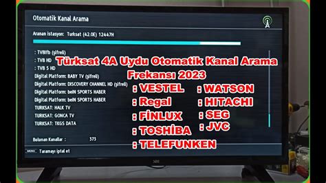 Türksat 4a uydu frekansı istanbul