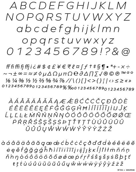 T 26 Digital Type Foundry Fonts Graphie