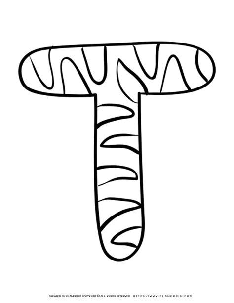 T Coloring Sheets