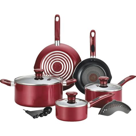 T fal Thermo-Spot Non-Stick Aluminum Cookware Set (14 Piece) …