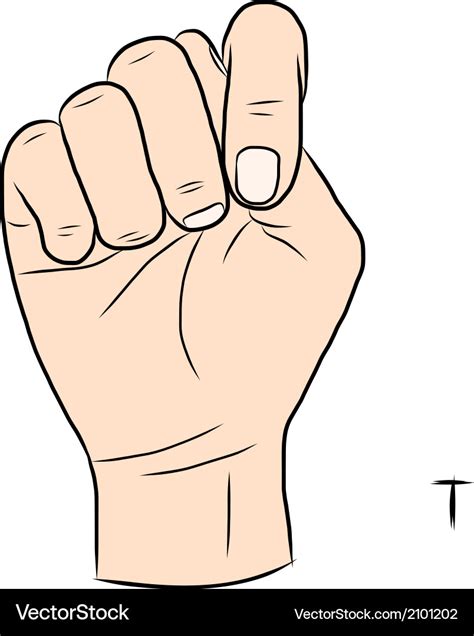 T in sign language. Buy "T - American Sign Language " by Kliethermes28 as a Greeting Card. 