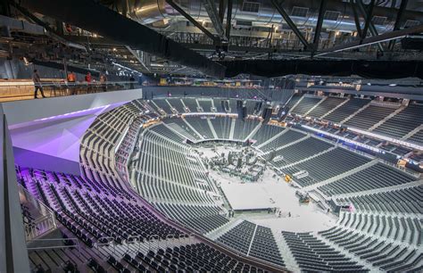 T mobile areana. For most events, rows in Section 1 are labeled 1-9, AA-DD, A-Z, TBL. There is table seating behind Row Z. For concerts, row AA is usually the first row. Row GS1 is usually the first row for hockey games. Row A is usually the first row for matchs. An entrance to this section is located at Row Z. When looking towards the court/stage/ice/ring ... 
