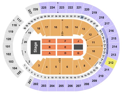 On the T-Mobile Arena seating chart, sections 5, 6,