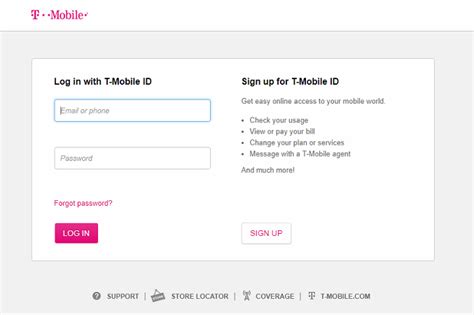 Login using your T-Mobile ID. If you don't have a T-Mobile ID, learn how to get one. New T-Mobile IDs cannot sign into DIGITS until 24 hours have passed, or recently changed security questions within 24 hours. Complete 2-factor authentication. To verify your identity, T-Mobile will send a text to your phone number..