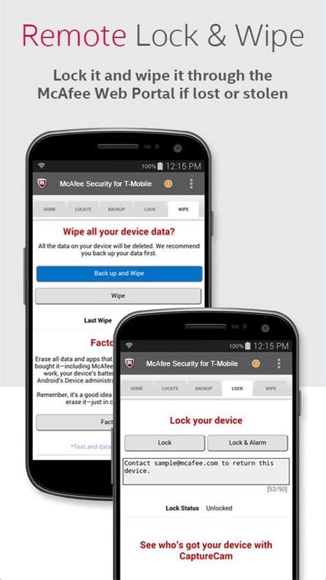 T mobile mcafee. McAfee Mobile Security (MMS) has been replaced with McAfee Security. When you upgrade to the new McAfee Security app, the features described in this article are removed. Because the features described below aren't available in the McAfee Security app, this article is not relevant to McAfee Security. To learn more about these changes and the ... 