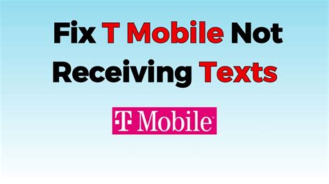 T mobile not receiving texts. May 18, 2023 · Now, you can ask the other person to send you a message again. 2. Restart iPhone. Rebooting your iPhone fixes the usual glitches on your phone. You can simultaneously hold the power and volume up ... 