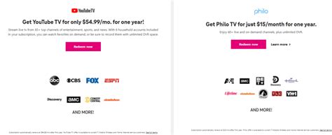 Redeem through T-Mobile or Sprint; Philo discounts: $10 per month off (for one year) with all postpaid T-Mobile and Sprint plans; Redeem through T-Mobile's website;. 