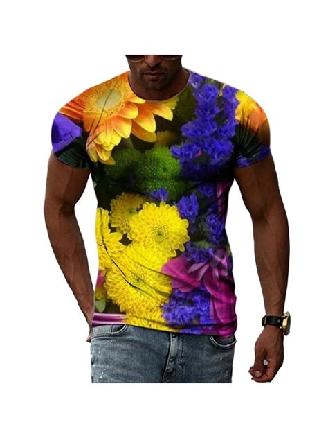 T shirt fleuri homme - Etsy France