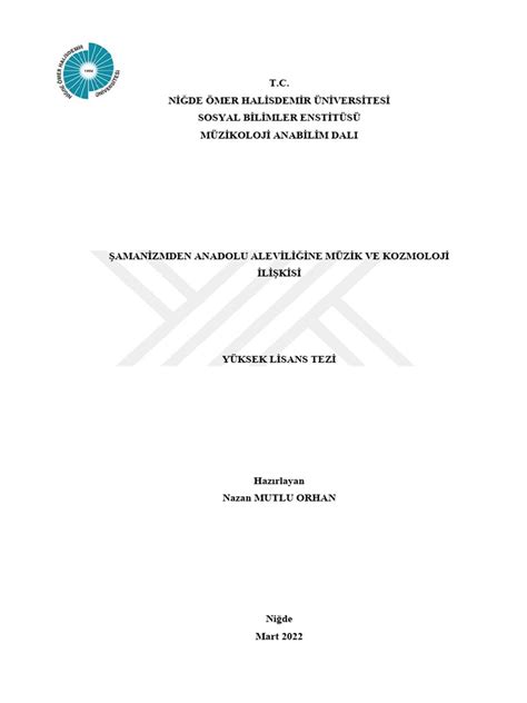 T.C. NİĞDE ÖMER HALİSDEMİR ÜNİVERSİTESİ MÜZİKOLOJİ .