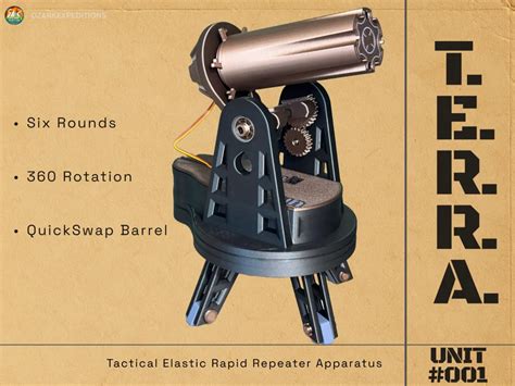 T.E.R.R.A CyberBrick Rubber Band Launcher. 