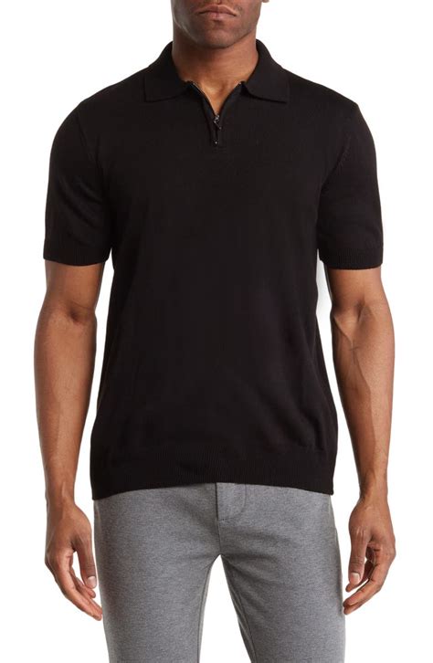 T.R. PREMIUM Slim Fit Quarter Zip Polo Sweater Nordstromrack