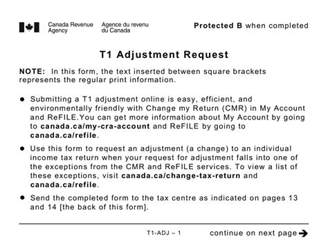 T1 ADJUSTMENT REQUEST - University of Calgary in Alberta