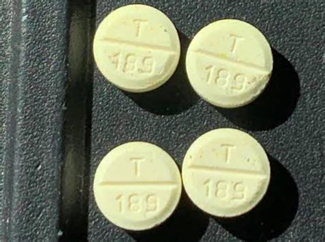 Yellow pill T 189 is a generic capsule containing 10m