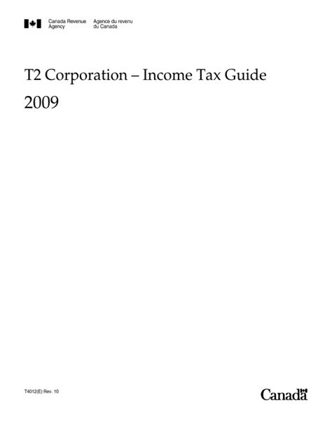 T2 Corporation – Income Tax Guide – Chapter 4: Page 4 of the T2 …