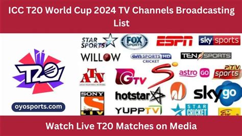 T20 World Cup 2024 Live Telecast and Broadcasting Channel List