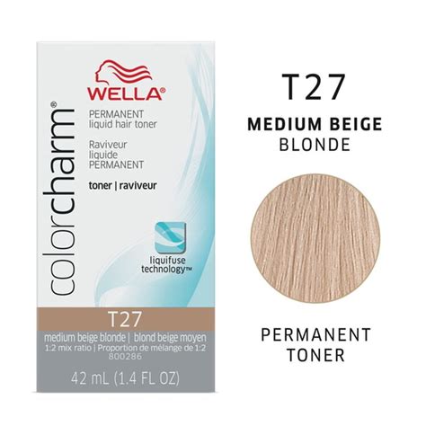T27 wella toner. Wella Color Charm T27 Regal Beige Toner $4.49 $4.29 Add to Basket. Sale! Wella Hair Color Charm Baroness Beige is extra mild toner liquid creme haircolor. 