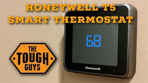 T5 smart thermostat installation. The Honeywell T5+ Smart Thermostat has a 4-inch square screen that’s also user-friendly but perhaps a little less sleek and contemporary than the 2.0. The T5+ offers more touch-screen options than the Round 2.0 because the temperature is controlled via touchscreen instead of manual rotation of the unit. 